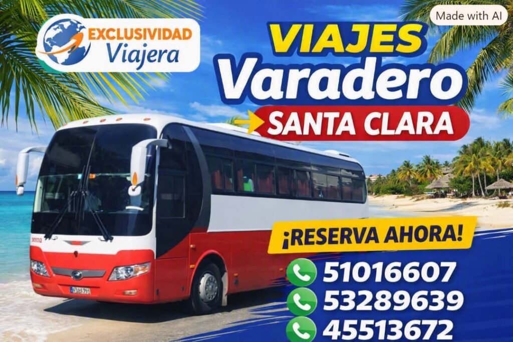 guagua destino santa clara varadero o varadero santa clara